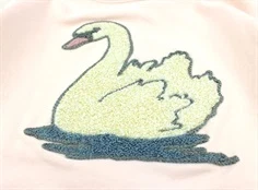 Wheat sweatshirt Terry swan dim rose